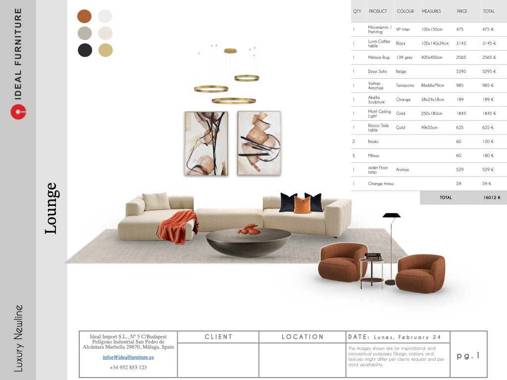 Luxury Newline Package - Ideal Furniture ES