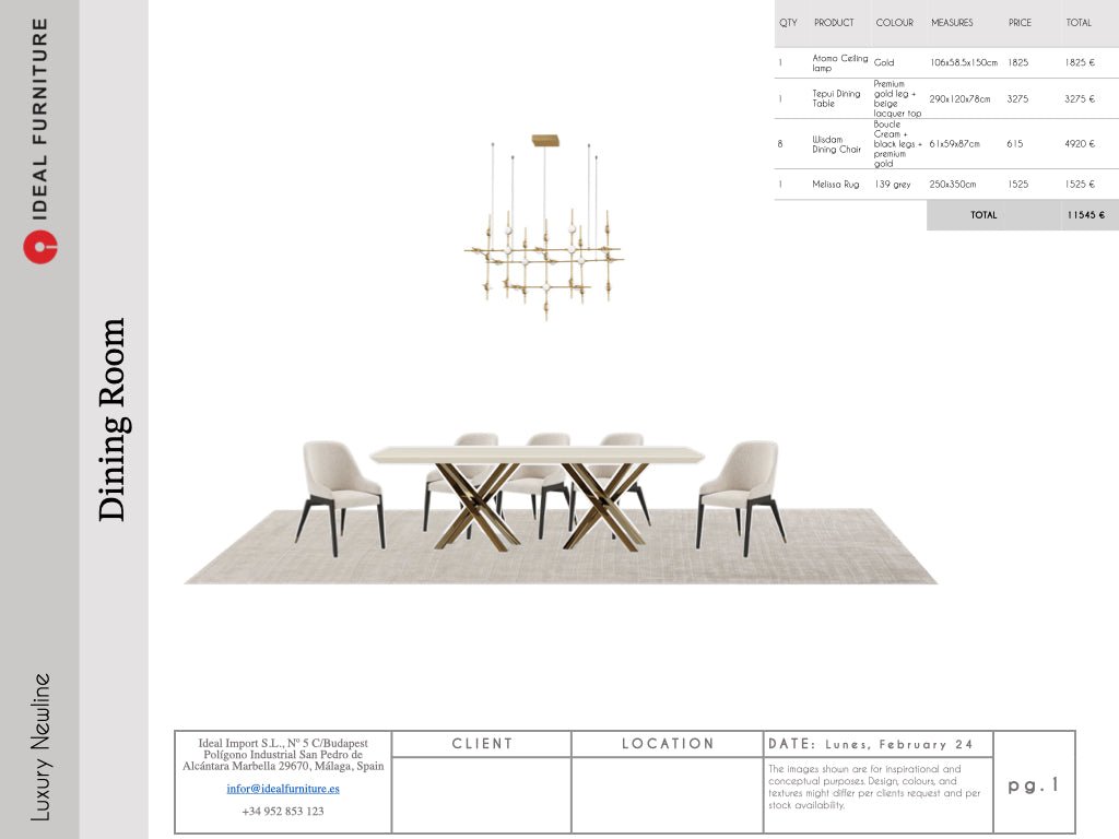 Luxury Newline Package - Ideal Furniture ES