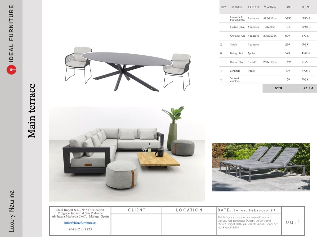 Luxury Newline Package - Ideal Furniture ES