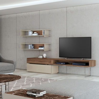 Evany Stainless Steel TV Unit - Ideal Furniture ES