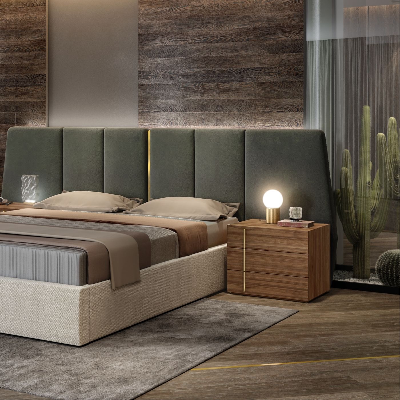 Fiza 3 - drawer bedside table - Ideal Furniture ES