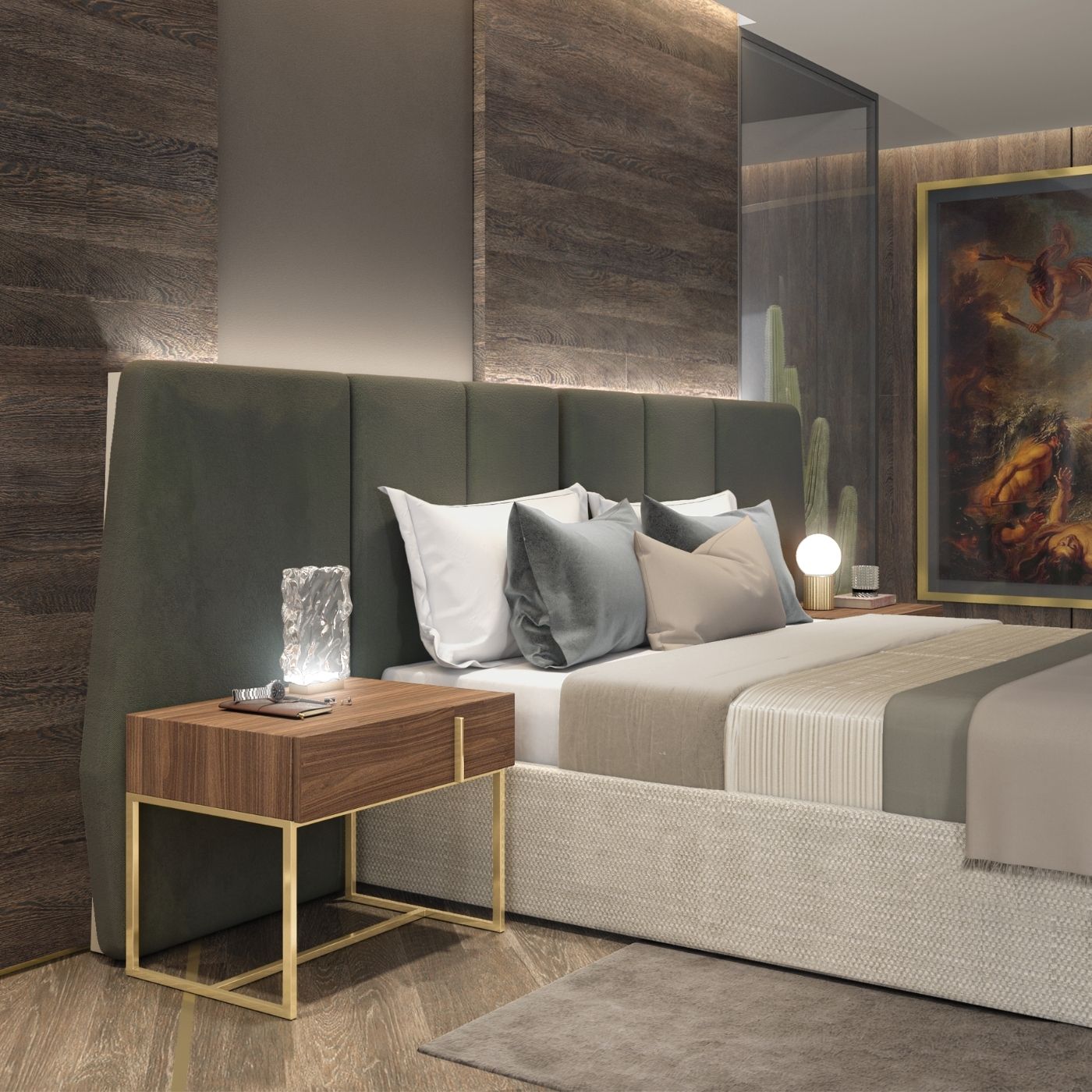Fiza Bedside Table 1 Drawer - Ideal Furniture ES